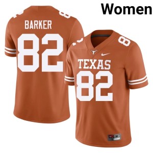 Women's Ridge Barker Orange Embroidery University of Texas Longhorns #82 College Football Jersey 418294-704