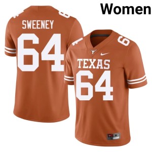 Women Orange Alumni The Horns College Football Robert Sweeney #64 Jersey 232973-964