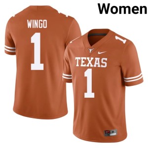 Women's Orange College Football UT Ryan Wingo #1 High School Jersey 691015-793