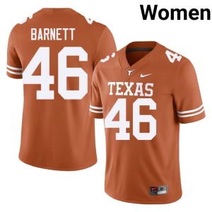 Womens Orange College Football Alumni Lone Star State Reps Spencer Barnett #46 Jerseys 589461-148