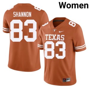 Women UT #83 Orange College Football Spencer Shannon Limited Jerseys 439952-758