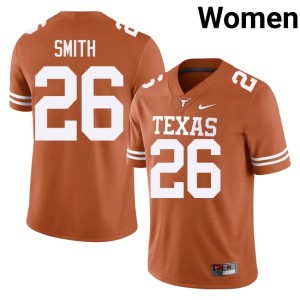 Women College Football Ty'Anthony Smith High School The Horns #26 Orange Jerseys 850316-725
