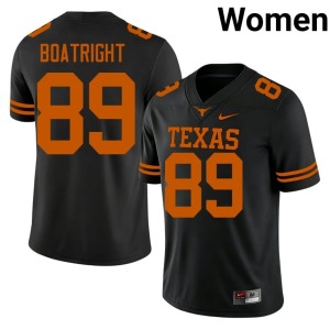 Women's College Football Stitched Black Ty Boatright #89 Burnt Orange Jersey 394978-277