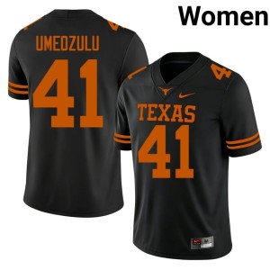 Womens UT #41 Black Embroidery Ziky Umeozulu College Football Jersey 599468-413