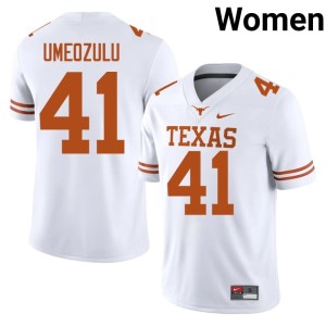 Women Lone Star State Reps Ziky Umeozulu College Football #41 White Player Jerseys 840901-870