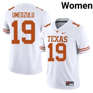 Women Alumni White #19 UT Zina Umeozulu College Football Jerseys 808263-915