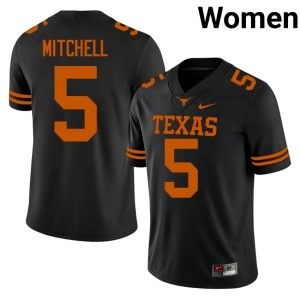 Women's Texas Longhorns College Football Adonai Mitchell #5 2026-27 Black Jerseys 750039-324