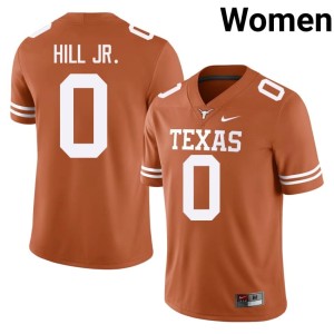 Women Orange Anthony Hill Jr. University #0 College Football Lone Star State Reps Jersey 545566-797