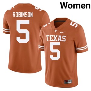 Women NCAA Orange Bijan Robinson UT #5 College Football Jersey 225802-602