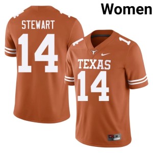 Womens #14 College Football 2026-27 UT Orange Chris Stewart Jerseys 696604-598
