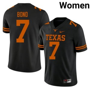Womens Isaiah Bond Player College Football #7 UT Black Jerseys 140198-949