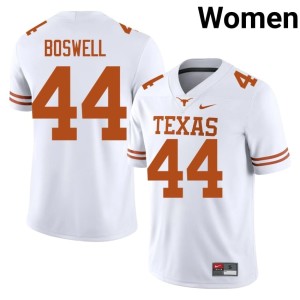 Women's Markus Boswell College Football #44 Stitched White Lone Star State Reps Jerseys 697311-298