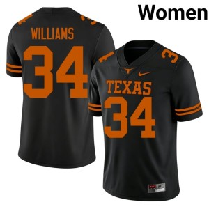 Women's UT #34 Black College Football NCAA Ricky Williams Jersey 443579-192