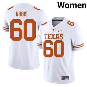 Womens Tommy Nobis College Football White Longhorns Alumni #60 Jersey 941709-888
