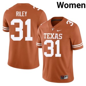 Womens UT Orange College Football #31 Embroidery Yaheim Riley Jerseys 903369-179