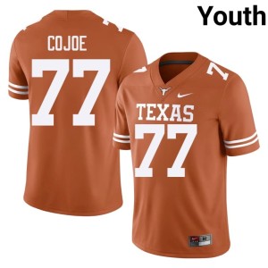 Youth NCAA University of Texas Andre Cojoe #77 Orange College Football Jersey 998933-188