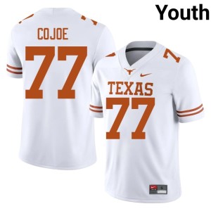 Youth White Texas Limited #77 Andre Cojoe College Football Jerseys 955234-141