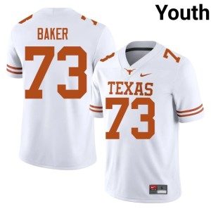 Youth College Football UT Game White #73 Brandon Baker Jerseys 922030-124