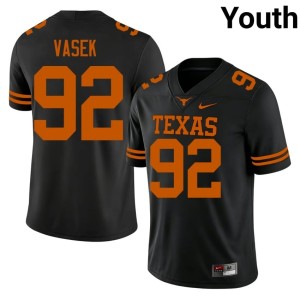 Youth Black #92 Colton Vasek High School UT College Football Jersey 188940-568