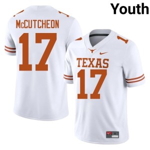 Youth White Daylan McCutcheon Replica College Football UT #17 Jersey 984429-876