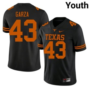 Youth College Football Alumni Eric Garza Black #43 Texas Longhorns Jersey 459510-298