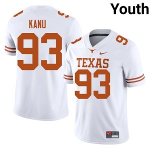 Youth Hero Kanu Burnt Orange White #93 Limited College Football Jerseys 570949-678