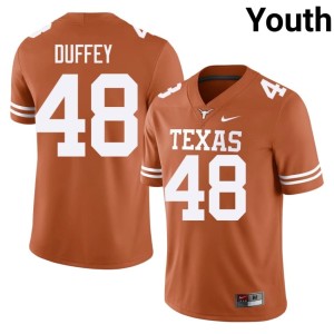 Youth Orange Longhorns #48 Jackson Duffey 2026-27 College Football Jerseys 418640-938