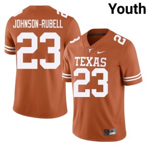 Youth Jordon Johnson-Rubell Orange The Horns NCAA College Football #23 Jersey 669413-895