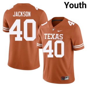 Youth Game University of Texas Orange Lance Jackson #40 College Football Jersey 584900-691