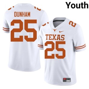 Youth White UT 2026-27 College Football #25 Luke Dunham Jersey 830056-172