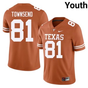Youth Nick Townsend #81 Orange Game Longhorns College Football Jerseys 294606-407