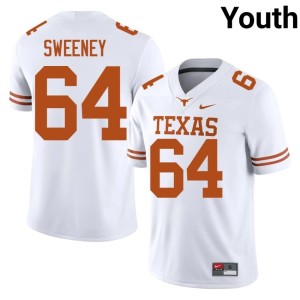 Youth 2026-27 White Robert Sweeney #64 Texas Athletics College Football Jerseys 982753-100
