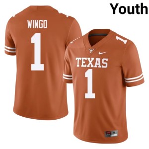 Youth College Football University of Texas Longhorns Orange Game #1 Ryan Wingo Jersey 699216-467