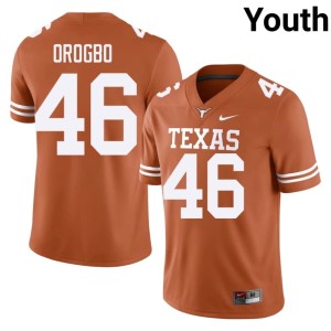 Youth Game #46 Smith Orogbo College Football Texas Athletics Orange Jerseys 694642-977