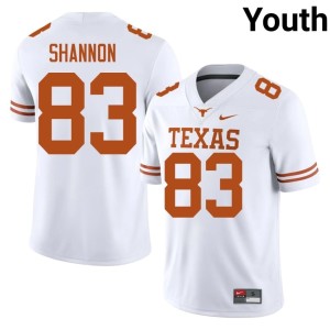 Youth #83 2026-27 UT Spencer Shannon White College Football Jersey 896702-749