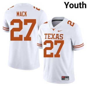 Youth College Football White Texas #27 2026 Wardell Mack Jerseys 213393-534