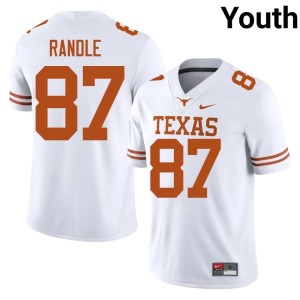 Youth UT Will Randle Replica #87 College Football White Jersey 151442-870