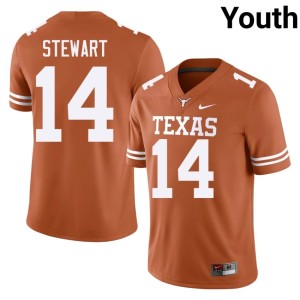 Youth Chris Stewart 2026 Orange #14 University of Texas College Football Jersey 488122-881