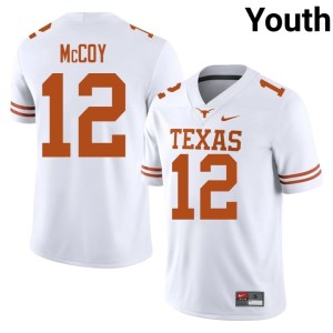Youth University of Texas College Football Alumni White #12 Colt McCoy Jersey 902289-503
