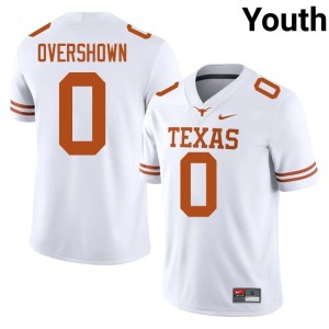 Youth Alumni Burnt Orange #0 DeMarvion Overshown White College Football Jersey 220684-604