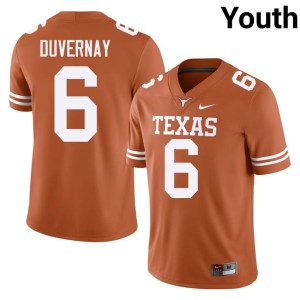 Youth College Football Player #6 UT Devin Duvernay Orange Jerseys 285049-356