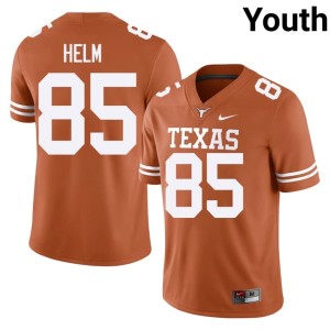 Youth College Football Gunnar Helm #85 Player Orange UT Longhorns Jersey 257133-977