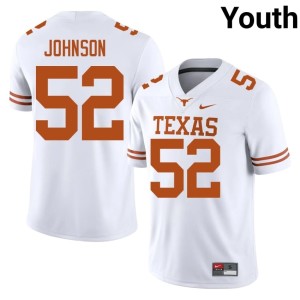 Youth White James Johnson #52 UT Player College Football Jerseys 987131-885