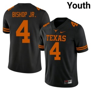 Youth Player Texas College Football Jermaine Bishop Jr. #4 Black Jerseys 610733-966