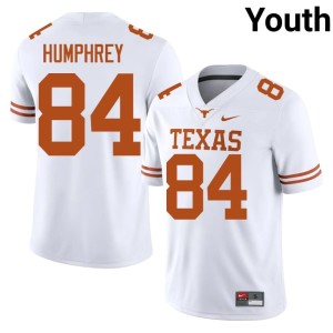 Youth #84 College Football White Lil'Jordan Humphrey NCAA University of Texas Longhorns Jersey 141768-432