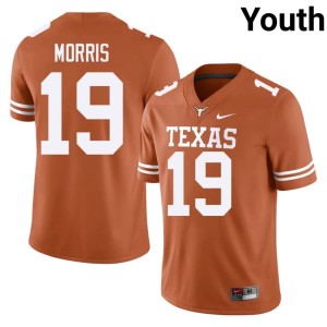 Youth Orange #19 Texas Longhorns College Football High School MJ Morris Jerseys 370412-347