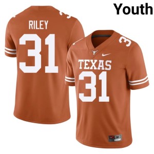 Youth #31 College Football Yaheim Riley UT Orange Player Jersey 361839-681